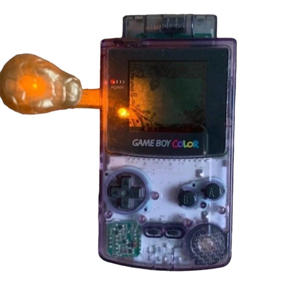 Nintendo Purple Game Boy Color w/Worm Light (game NOT included) ⭐️
